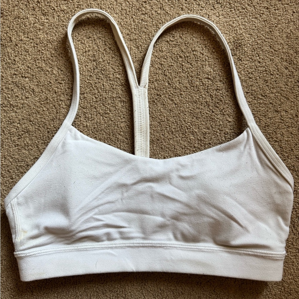 Lululemon Athletica White Sports Bra